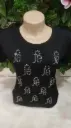 Blusa básica estampada tamanho M