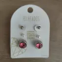 Conjunto de 3 pares de brincos